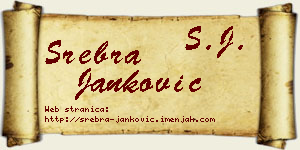 Srebra Janković vizit kartica